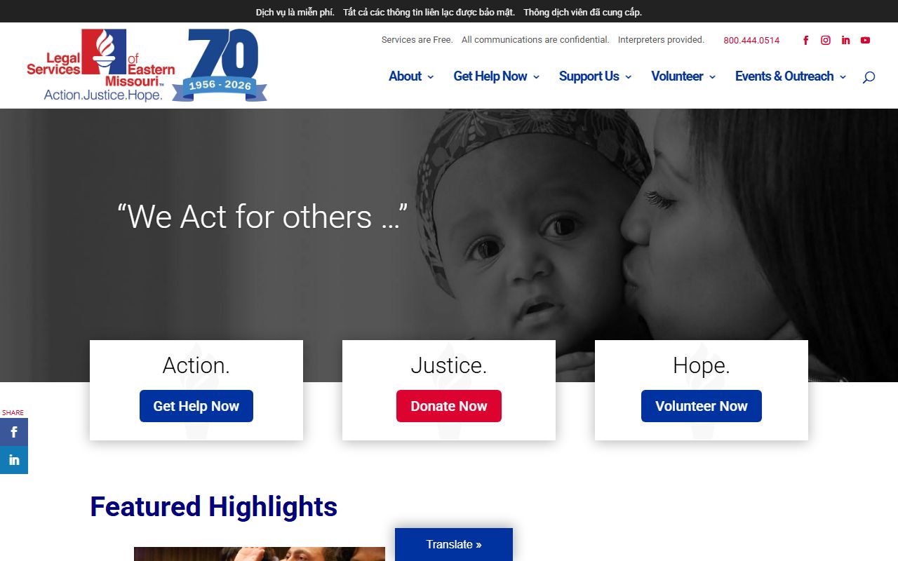 St. Louis City court records civil legal aid through Legal Services of Eastern Missouri